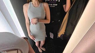 skinny wife in lingerie teases cuckold hubby on bed