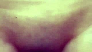 indian village milf spreads shaved pussy wide for wet cunilingus solo.