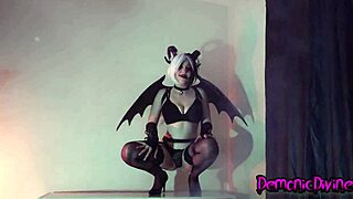 sexy goth succubus babe rides your monster cock moaning homemade