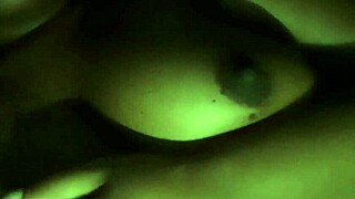 licking my nipples feels sooo good late night...