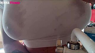 brazilian housewife big tits naked dishwashing doggystyle