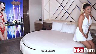 Blanca's wild teen casting tale first fuck squirting orgasm in heels!