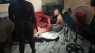 hey my buddy's slut craves anal so i'm tongue-fucking her tight hole wide