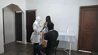 doctor sneaks fuck with latina patient as husband waits outside