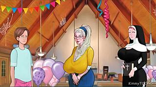 ever wonder why this old widow craves that fat young cock deepthroating her?