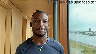 jack nails juicy bitch bent over. big black cock fills her pussy deep.