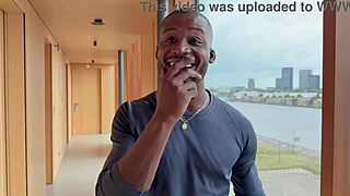 jack nails juicy bitch bent over. big black cock fills her pussy deep.