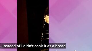 Girlfriend bends over kitchen desk for doggystyle pounding instead of food blogging moans echo