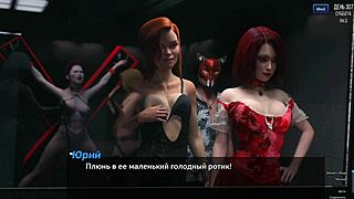 Who's Next? Redhead Slut Takes Gangbang Creampies at Office Orgy!