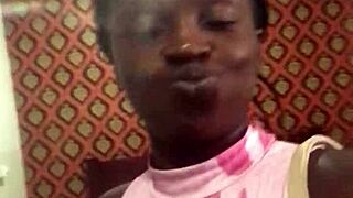 your land lord's away... crazybitch twerks wildly on his bed!