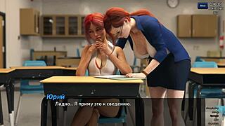 Who's Next? Redhead Slut Takes Gangbang Creampies at Office Orgy!