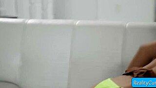 sensual mina luxx in panties gets tight pussy licked good by ricky spanish 😍👅💦