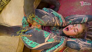 SEXY ALT DREADHEAD RIDES ASS ON COCK