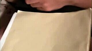 Who's moaning tight in lingerie missionary dorm pussy play?