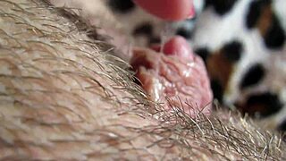 Big Clit Throbs In Closeup Orgasm Surge