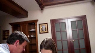 Stepfather Pounds My Tight College Pussy Rough and Deep