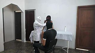 doctor sneaks fuck with latina patient as husband waits outside