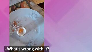 Girlfriend bends over kitchen desk for doggystyle pounding instead of food blogging moans echo