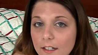 Her big natural tits bounce during wild sucking session