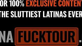 Big tits bubble butt Latinas railed hard in American threesome 😈🍑💦