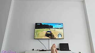 Step Sister's Tight Pussy Fixes Wrecked Car—Share Missionary and Cum on Tits?