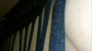 hey check my sexy wife in lingerie taking my cum inside her big tits