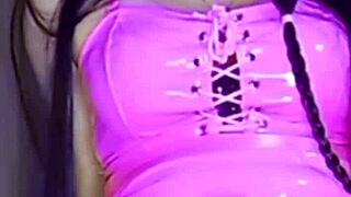 hey cutie, this 18yo colombian beauty masturbates her tight pussy with a dildo just for you—so sexy and wild!