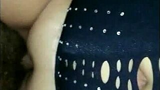 hey check my sexy wife in lingerie taking my cum inside her big tits