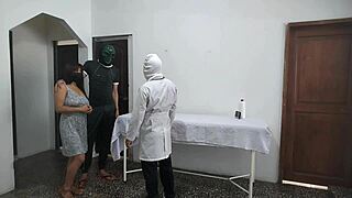 doctor sneaks fuck with latina patient as husband waits outside