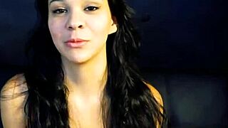 Sabrina's petite wet shaved pussy takes interracial doggystyle pounding and facial cumshot.