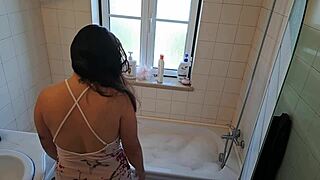 Think Handyman Can Fix Latina Wife's Dripping Hot Tub Needs?