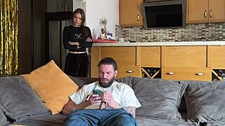 my wife got jealous of ai bot but ended up aroused cum on ass