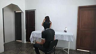 doctor sneaks fuck with latina patient as husband waits outside