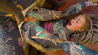 SEXY ALT DREADHEAD RIDES ASS ON COCK