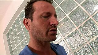 EXPERIENCED 18+ SLUT SUCKS THREE COCKS FOR MOUTHFUL CUMSHOTS!