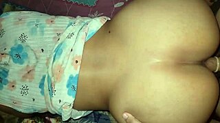 he fucks his stepdaughter's beautiful ass doggystyle quietly with guests home