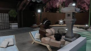 Dude I totally fucked my hot Latino MILF teacher poolside in Roblox style