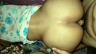 he fucks his stepdaughter's beautiful ass doggystyle quietly with guests home