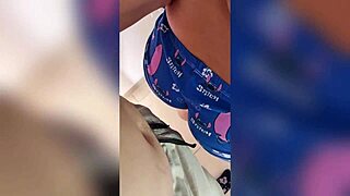 Colombian sister-in-law moans doggystyle almost caught by knock