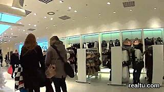 Ever wonder how a stellar Czech nympho gets seduced stripping in hypermarket for hardcore POV poke?