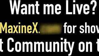 horny maxine x tattooed maid camille black strap on fucks milf pussy squirting lesbian fishnets heels