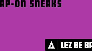 Horny Ritchie caught strap-on fucking pigtails Ameena Green's bubble butt in bathroom 😈🍑💦👯‍♀️!