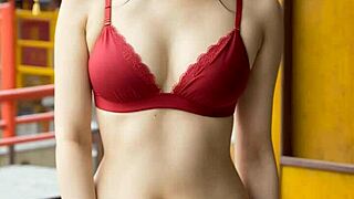 Chinatown Lingerie Models Barefoot In Panties And Heels