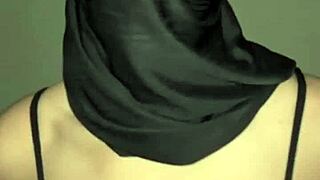 peek at those tempting arab muslim hijab boobs underneath