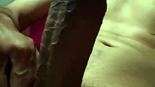 Biker daddy, check this college guy's solo gym masturbation exploding in huge cumshot!