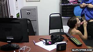 Stud rubs Natalie's pierced clit as she grinds cowgirl on his thick cock