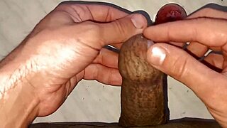 i drip hot wax on my tattooed foreskin til my huge cock throbs hard