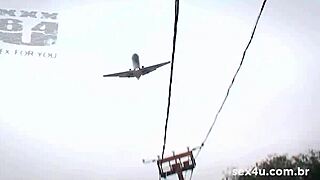 luana gaucha strips naked for cash outdoor tease red