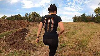 Big ass biker slut flashes on gopro pt 4 🍑🏍️😏