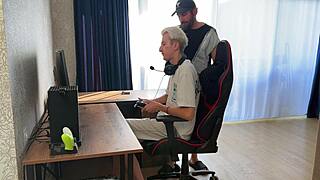 stepdad and busty whore deflower stepsons virgin cock